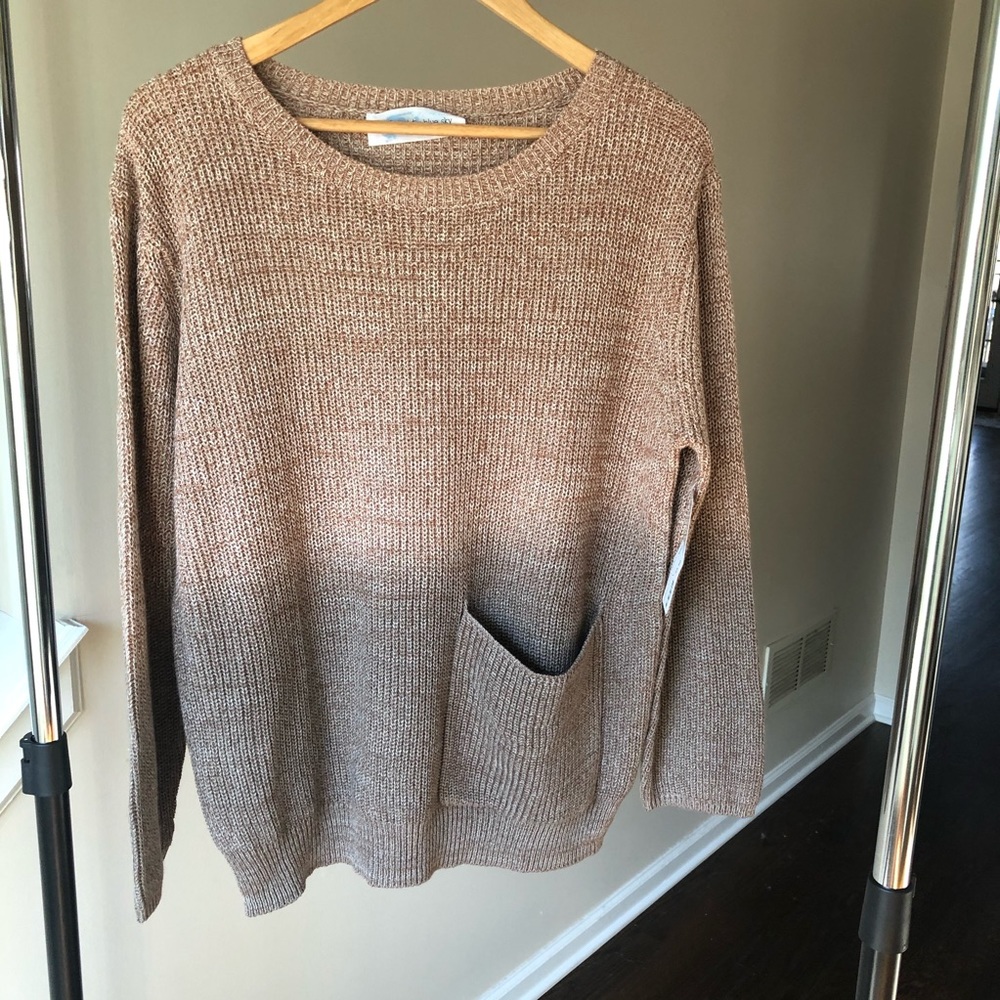Big Water Blue Sky Ombré Sweater Sz Large